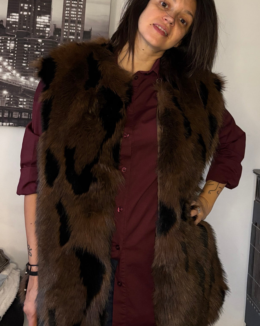 Gilet in ecopelliccia Andy