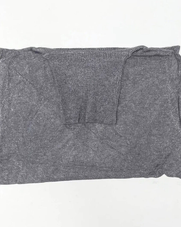 Maglia basic dolcevita con lurex