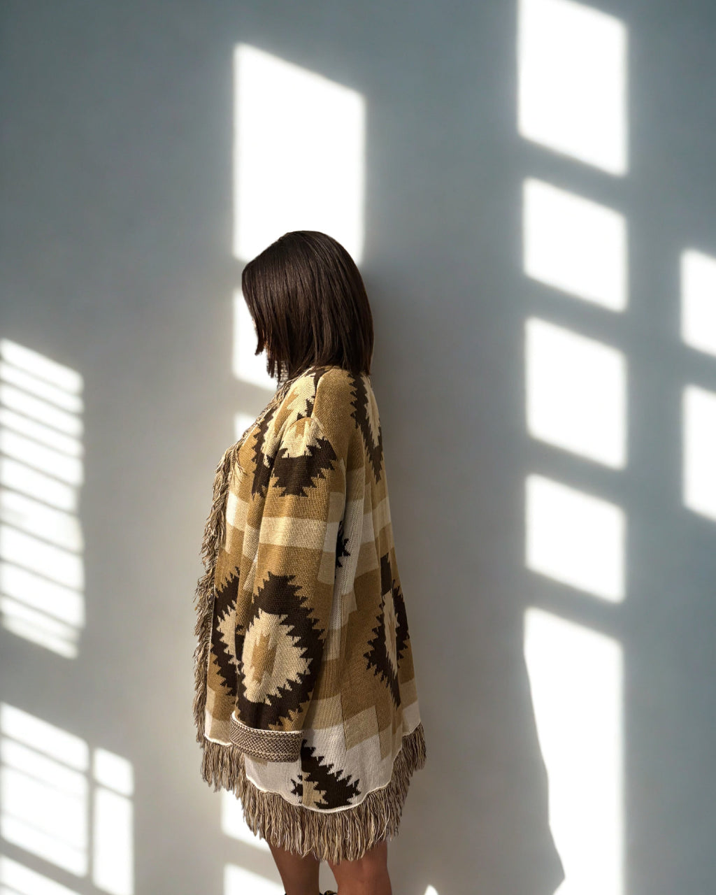 Cardigan Alma cammello/moro