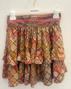 Minigonna a balze Boho Chic