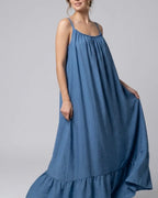 Abito Maxi "Oceano" con Balza