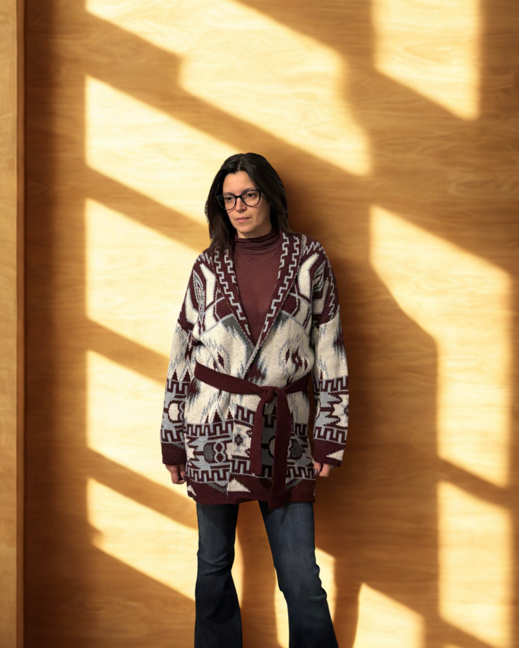 Cardigan Francy bordeaux