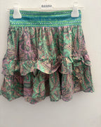 Minigonna a balze Boho Chic