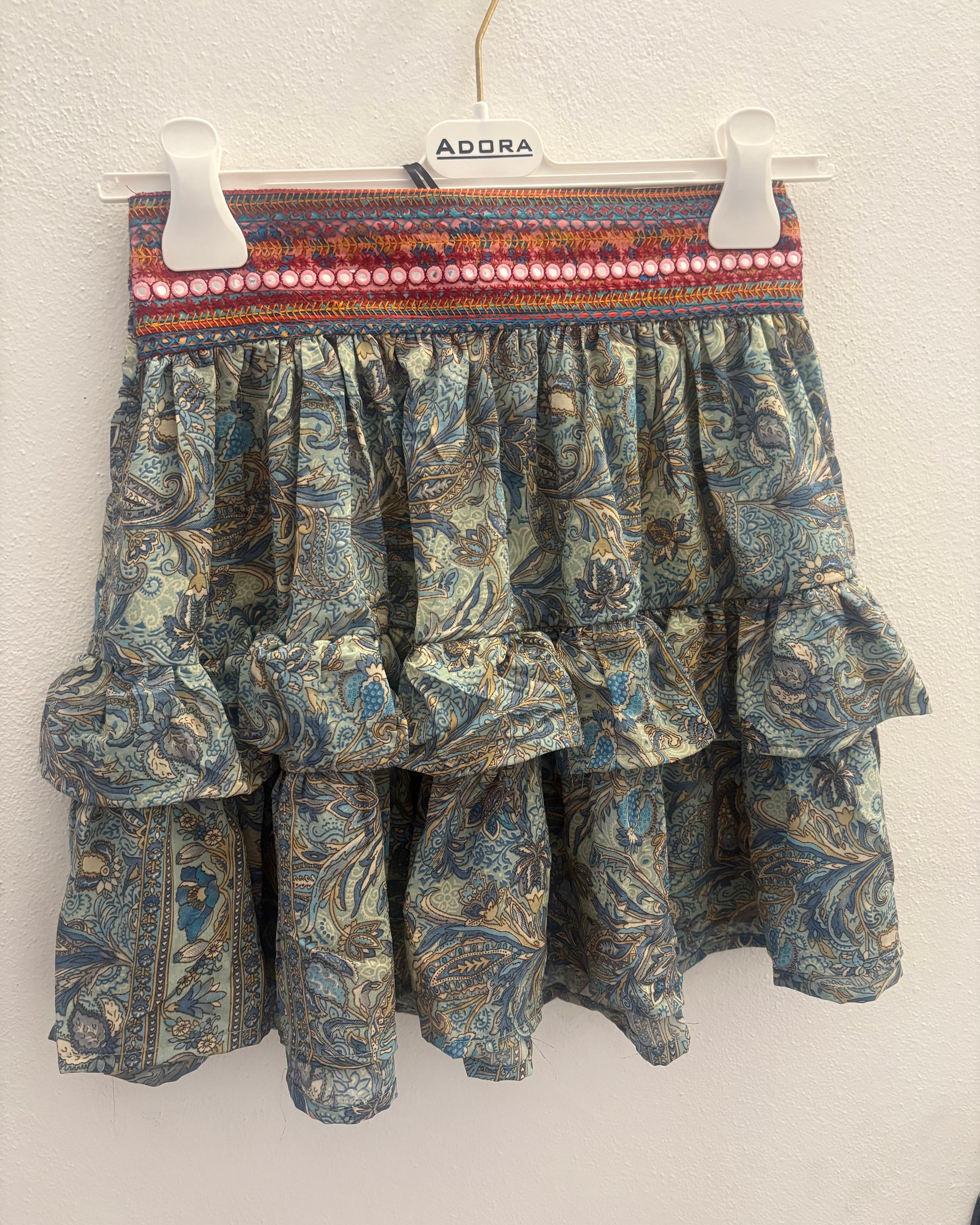 Minigonna a balze Boho Chic