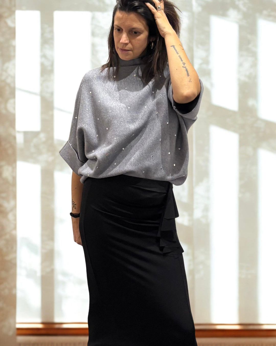 Maglia Brenda con strass