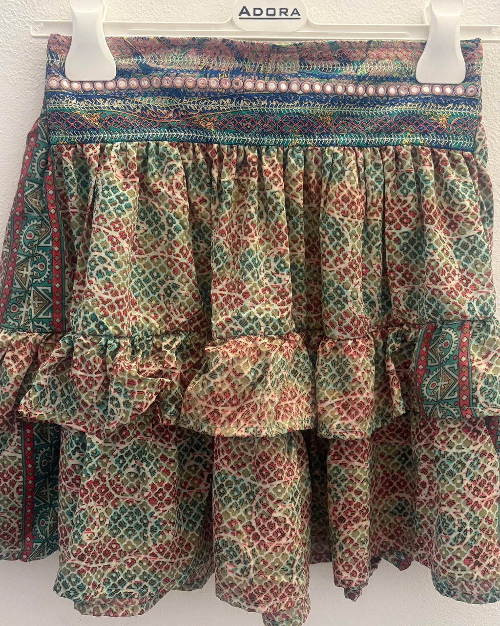 Minigonna a balze Boho Chic