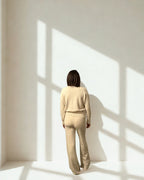 Completo in maglia Benedetta beige