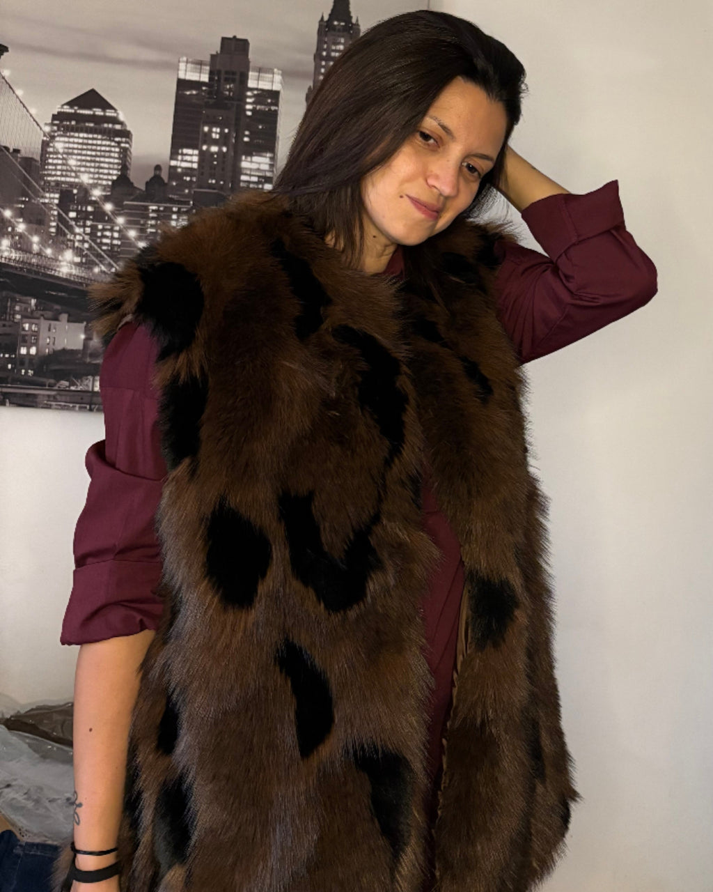 Gilet in ecopelliccia Andy