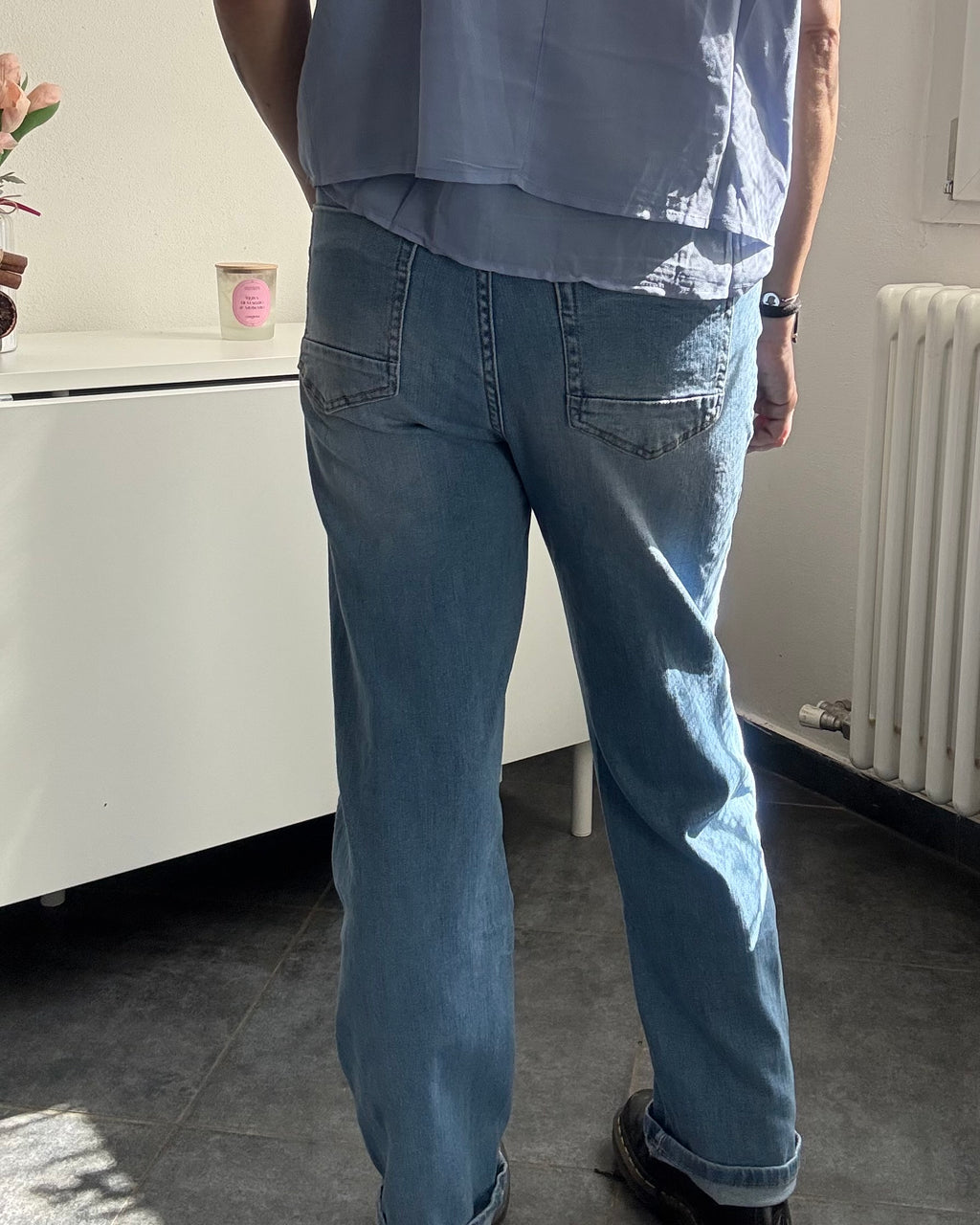 Jeans dritti Malibù lavaggio chiaro – effortless & comfy