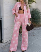 Completo "Mamma Chic" Camicia & Pantalone Palazzo