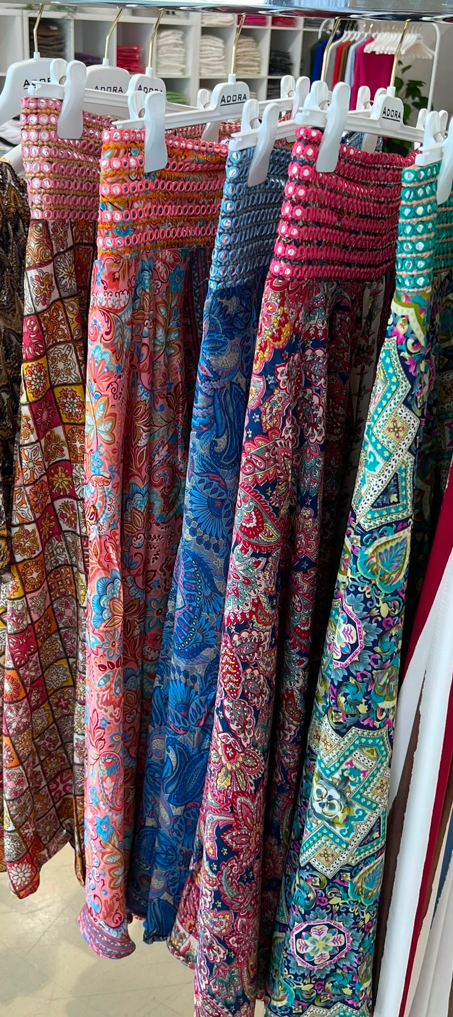 Pantalone Palazzo Boho-Chic con Stampa Paisley e Vita Decor