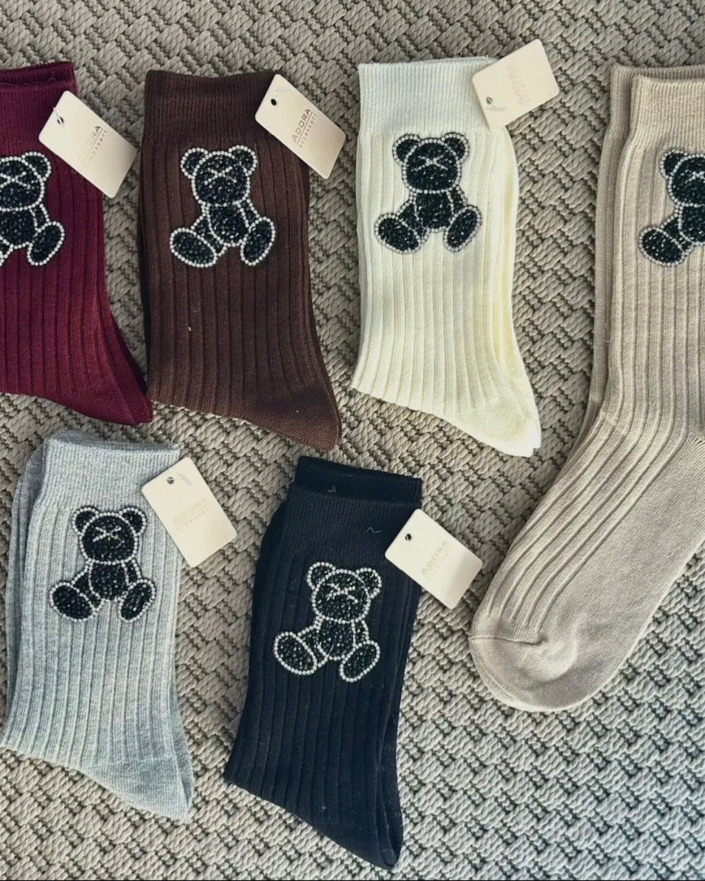 Calzini Teddy Strass