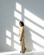 Completo in maglia Benedetta beige