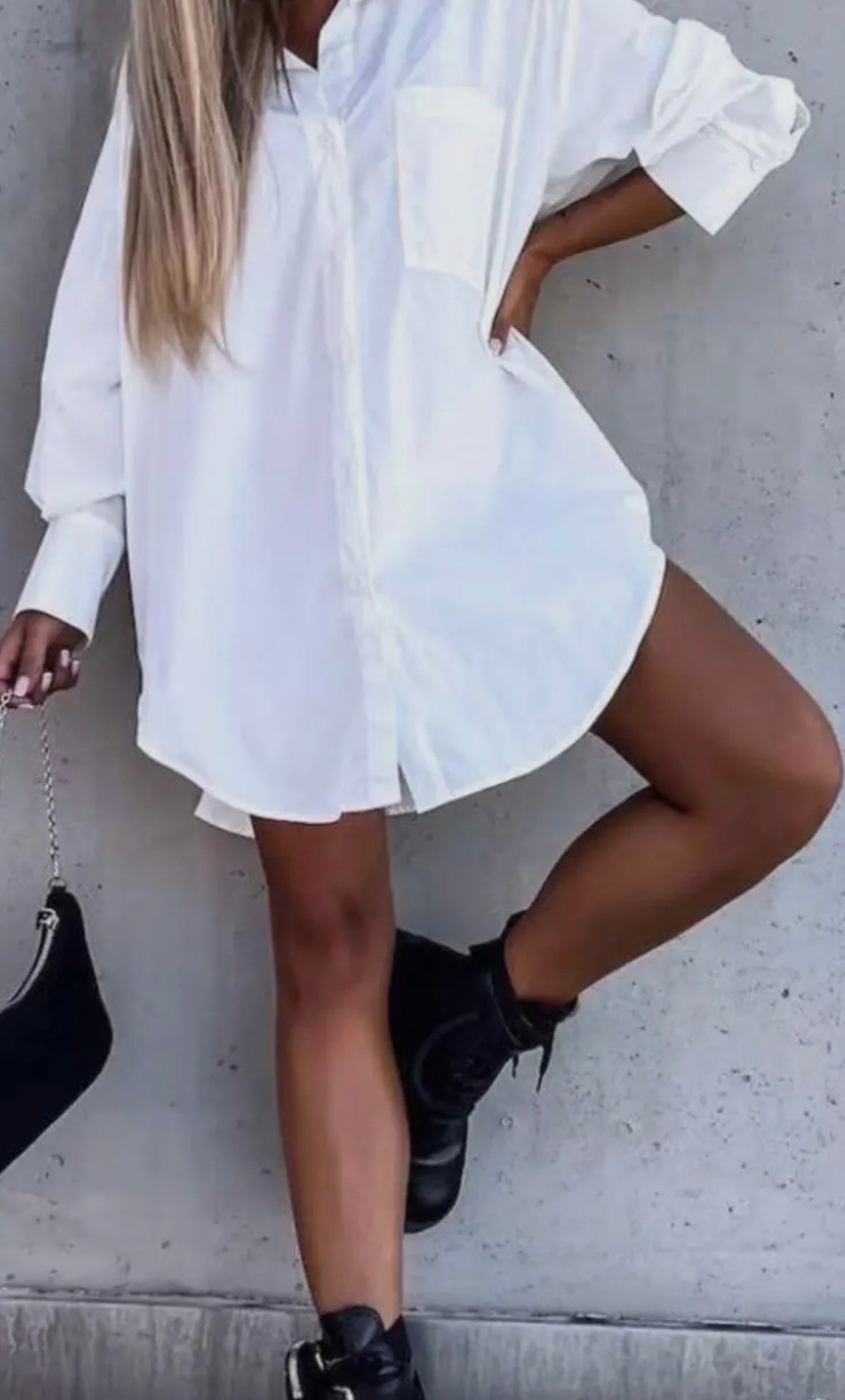 Camicia Oversize Asimmetrica