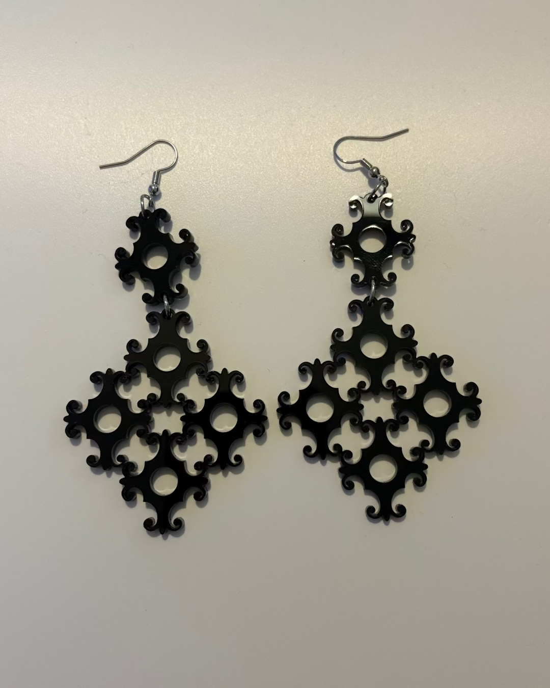 Orecchini Macramè nero