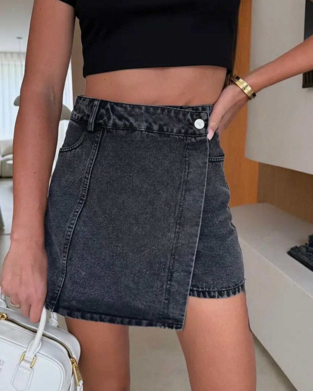 Gonna-pantaloncino Denim