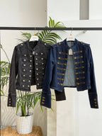 Giacca Denim Military